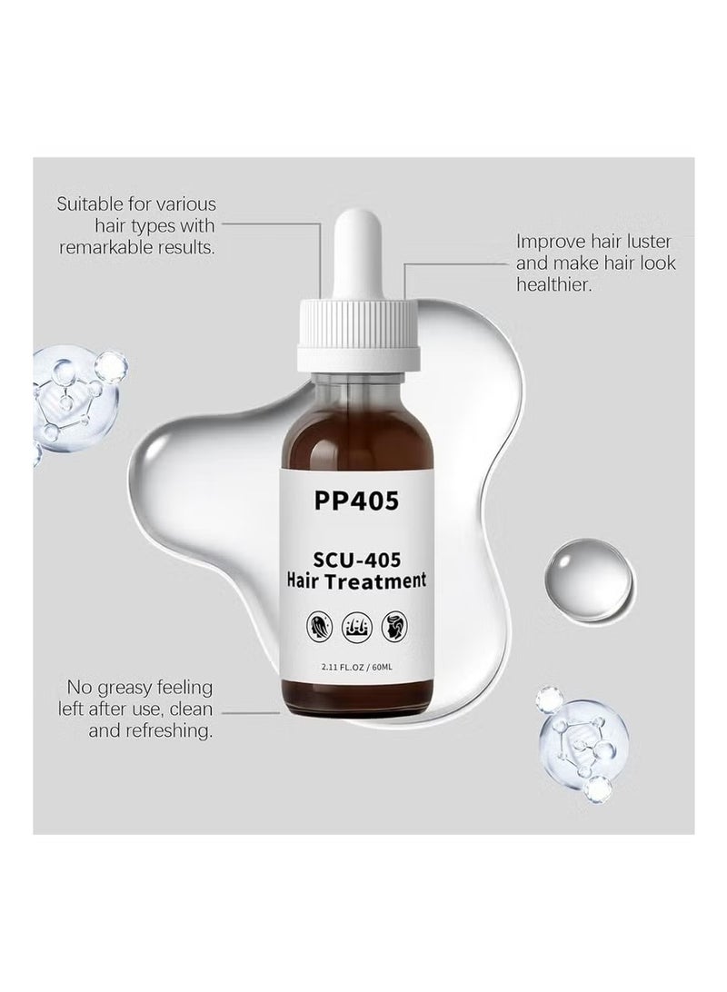 PP405 علاج الشعر PP405، زيت نمو الشعر SCU-405، سيروم مضاد لتساقط الشعر، زيت مغذي لفروة الرأس، إصلاح التلف، منع التساقط، سريع الامتصاص وغير دهني - Image 2